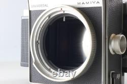 N MINT /Hood Mamiya Universal Press Film Camera 100mm f3.5 Lens 6x9 From JAPAN