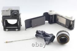 N MINT /Hood Mamiya Universal Press Film Camera 100mm f3.5 Lens 6x9 From JAPAN