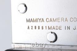 N MINT /Hood Mamiya Universal Press Film Camera 100mm f3.5 Lens 6x9 From JAPAN