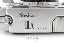 N MINT? Konica IIIA III A Rangefinder Camera 50mm f/1.8 Lens From JAPAN