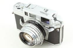 N MINT Konica IIIA III A Rangefinder Film Camera Hexanon 50mm f1.8 Lens JAPAN