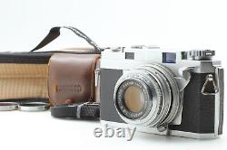 N. MINT? Konica III iii Rangefinder Film Camera 48mm f2.4 Lens withCase From JAPAN