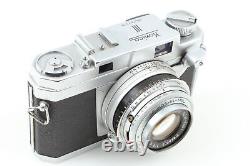 N. MINT? Konica III iii Rangefinder Film Camera 48mm f2.4 Lens withCase From JAPAN
