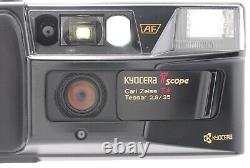 N MINT? Kyocera T Scope 35mm Point & Shoot Film Camera 35mm F2.8 Lens From JAPAN