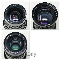 N-MINT MAMIYA 7 II Black 3 Lens SET 65mm 150mm 210mm Medium format film camera