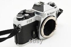 N MINT+++? Nikon FE2 35mm SLR Film Camera Silver Ai 50mm f/1.8 Lens From JAPAN