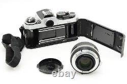 N MINT+++? Nikon FE2 35mm SLR Film Camera Silver Ai 50mm f/1.8 Lens From JAPAN