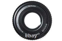 N MINT Nikon FE 35mm SLR Film Camera Black Ais 50mm f/1.8 Pancake Lens JAPAN