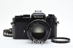 N MINT Nikon FE Black Film Camera + Ai 50mm f/1.4 Lens JAPAN As is 2630110