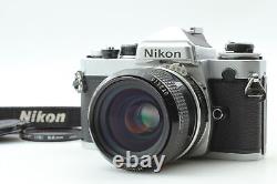 N MINT+ Nikon FE Silver 35mm SLR Film Camera 35mm f/2 Ai Converted Lens JAPAN