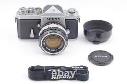 N MINT Nikon F Eye Level Nikkor-S Auto 50mm f1.4 Film Camera & Lens From JAPAN
