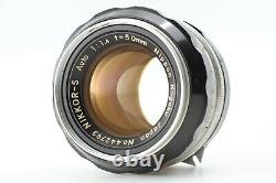 N MINT Nikon F Eye level 35mm Film Camera Nikkor-s Auto 50mm f1.4 Lens JAPAN