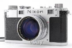 N MINT? Nikon S 35mm Film Camera Silver Nikkor SC 50mm f/1.4 Lens From JAPAN