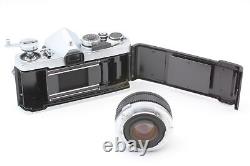 N MINT Olympus M-1 35mm Film Camera Silver Body 50mm f/1.8 Lens From JAPAN