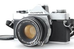 N MINT Olympus OM-1 SLR 35mm Film Camera F. Zuiko Auto-S 50mm f1.8 Lens JAPAN