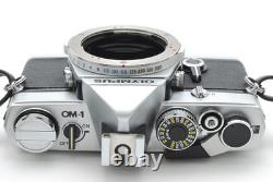 N MINT Olympus OM-1 SLR 35mm Film Camera F. Zuiko Auto-S 50mm f1.8 Lens JAPAN
