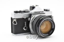 N MINT Olympus OM-1 SLR 35mm Film Camera G. Zuiko Auto-S 50mm 1.4 JAPAN 2633215