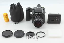 N MINT Pentax 645 Medium Format Film Camera 55mm F2.8 Lens 120 Back From JAPAN