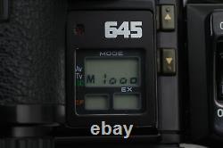 N MINT Pentax 645 Medium Format Film Camera 55mm F2.8 Lens 120 Back From JAPAN