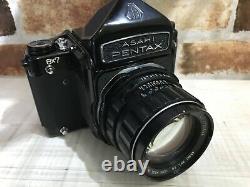 N MINT Pentax 6x7 67 Film Camera + Super Takumar 105mm f/2.4 Lens From JAPAN