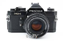 N MINT Pentax MX SLR 35mm Black Film Camera SMC Pentax-M 50mm f1.7 Lens JAPAN