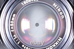 N MINT /Strap Nikon F Photomic FTN Black Film Camera 50mm f1.4 Lens From JAPAN