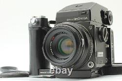 N MINT Zenza Bronica ETR AE finder film Camera + MC 75mm f2.8 Lens from Japan