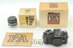 N MINT in 2 Box Nikon FA Black 35mm Film Camera Ai 50mm f/1.4 Lens From JAPAN