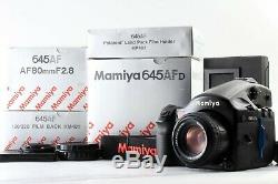 N. MINT in BOX Mamiya 645 AFD Film Camera + AF 80mm F/2.8 Lens From JAPAN #s183