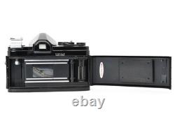 N. MINT in CASE? Konica FP Black Film Camera Hexanon 52mm F/1.8 Lens From JAPAN