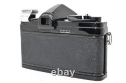 N. MINT in CASE? Konica FP Black Film Camera Hexanon 52mm F/1.8 Lens From JAPAN