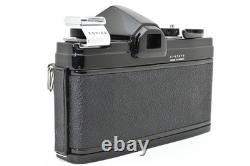 N. MINT in CASE? Konica FP Black Film Camera Hexanon 52mm F/1.8 Lens From JAPAN