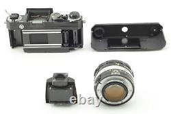 N MINT in Case? Nikon F Eye Level Apollo Black Film Camera 50mm f1.4 Lens JAPAN
