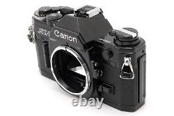 N MINT with2Lens? Canon AE-1 Black 35mm SLR Film Camera New FD 50mm f/1.8 JAPAN