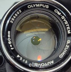 N MINT withCase, Strap Olympus OM-4 35mm SLR Film Camera 50mm F1.4 Lens JAPAN