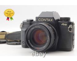 N MINT withStrap Contax Aria 35mm Film Camera Planar 50mm f1.4 Lens From JAPAN