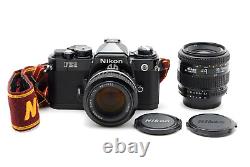 N MINT with 2 lens? Nikon FE2 Black 35mm SLR Film Camera AI 50mm f/1.4 Lens JAPAN
