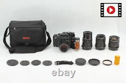 N MINT- with 4 Lens? PENTAX 6x7 67 Mup TTL Grip 75mm 105mm 135mm 200mm Film Camera