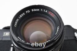 N MINT with Strap Canon EF SLR Film Camera FD 50mm F1.4 S. S. C. SSC Lens JAPAN