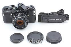 N MINT+++ with Strap Pentax ME Black Film Camera SMC M 50mm F1.7 Lens From JAPAN