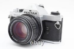 N. MintPENTAX MX SLR 35mm Film Camera Silver + SMC PENTAX-M 50mm f1.4 2555892