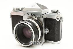N. Mint Nikon F Eyelevel 35mm Film Camera Fuji Mark + 50mm f/2 PAT. PEND 2342685