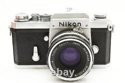 N. Mint Nikon F Eyelevel 35mm Film Camera Fuji Mark + 50mm f/2 PAT. PEND 2342685