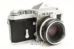 N. Mint Nikon F Eyelevel 35mm Film Camera Fuji Mark + 50mm f/2 PAT. PEND 2342685