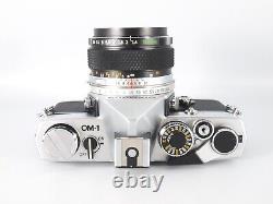 N. Mint OLYMPUS OM-1 Silver 35mm SLR Film Camera with G. ZUIKO 50mm f/1.4 from JP
