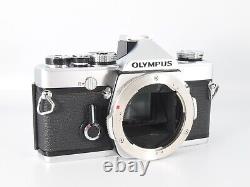 N. Mint OLYMPUS OM-1 Silver 35mm SLR Film Camera with G. ZUIKO 50mm f/1.4 from JP