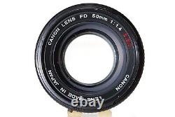 N Mint withStrap Canon F-1 Late Film Camera FD 50mm F1.4 S. S. C. SSC Lens JAPAN