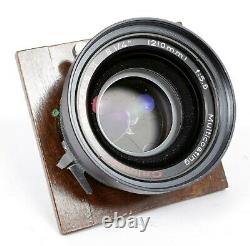 Nagaoka 4X5 Camera with Schneider 210mm Lens + Holders + fresnel + FILM #9