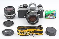Near MINT+++ 2Lens Nikon FE 35mm Film Camera Nikkor Ai 50mm, Ais 28mm JAPAN