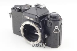 Near MINT +3 Nikon FE Black 35mm SLR Film Camera Ais 35-105mm Zoom lens JAPAN